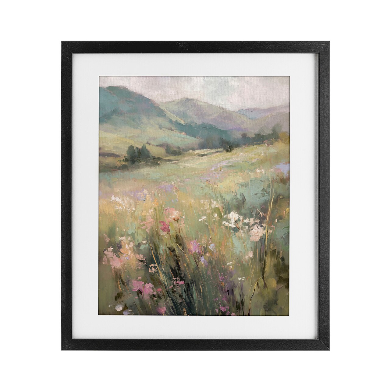 Stupell Industries Sunlit Meadows Landscape Framed Print Under Glass, design by Svetlana Aleynikova